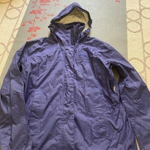 Marmot Women's PreCip Waterproof Rain Jacket - Medium Blue/Purple